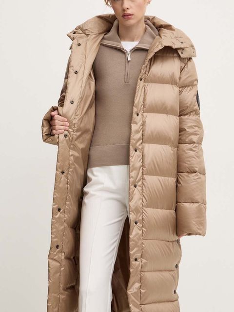 MMC STUDIO kurtka puchowa ICELAND damska kolor beżowy zimowa