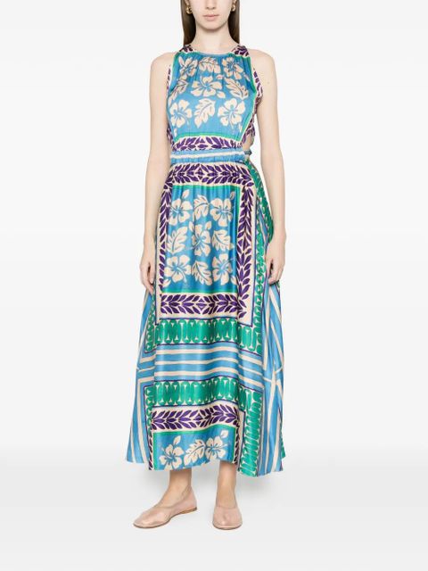 SANDRO Jade floral maxi dress - Blue - zdjęcie produktu nr 2