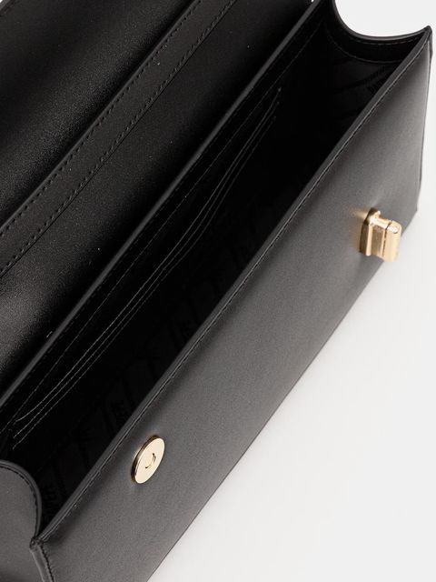 Patrizia Pepe torebka skórzana kolor czarny 8B0327 L061