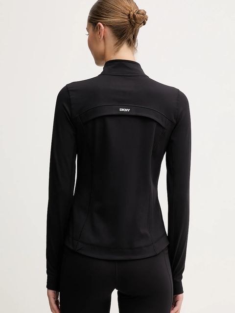 Dkny bluza damska kolor czarny z aplikacją DP5J9616