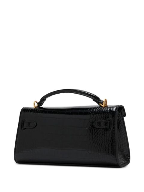 JW Pei croc-effect top-handle tote bag - Black - zdjęcie produktu nr 2