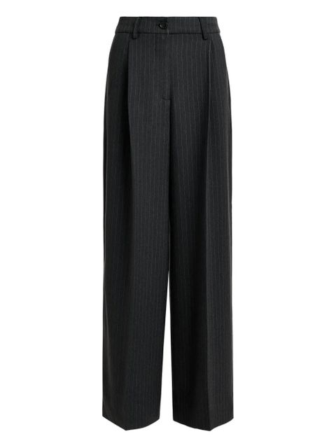 Essentiel Antwerp pleated pinstripe-pattern trousers - Grey - zdjęcie produktu nr 1