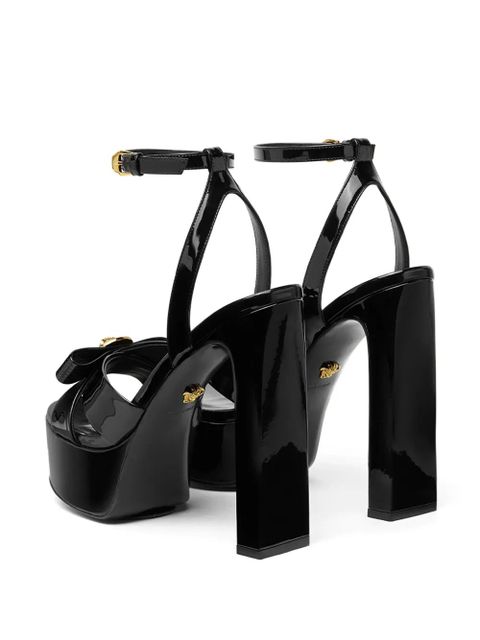 Versace 140mm Gianni Ribbon sandals - Black
