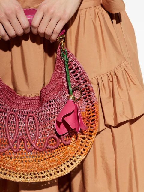 Chloé Tulip flower-pendant leather keyring - Pink - zdjęcie produktu nr 2
