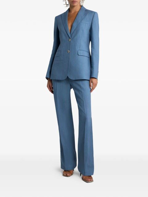 ETRO striped straight-leg trousers - Blue - zdjęcie produktu nr 2