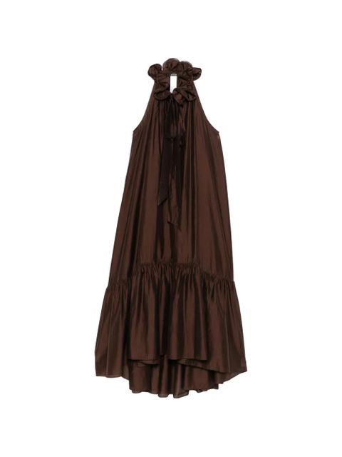 TWINSET ruffled sleeveless dress - Brown - zdjęcie produktu nr 1