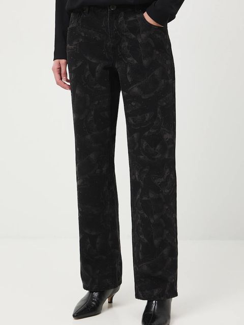 Medicine jeansy bawełniane damskie kolor czarny - zdjęcie produktu nr 2