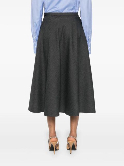 Gucci flared midi skirt - Grey