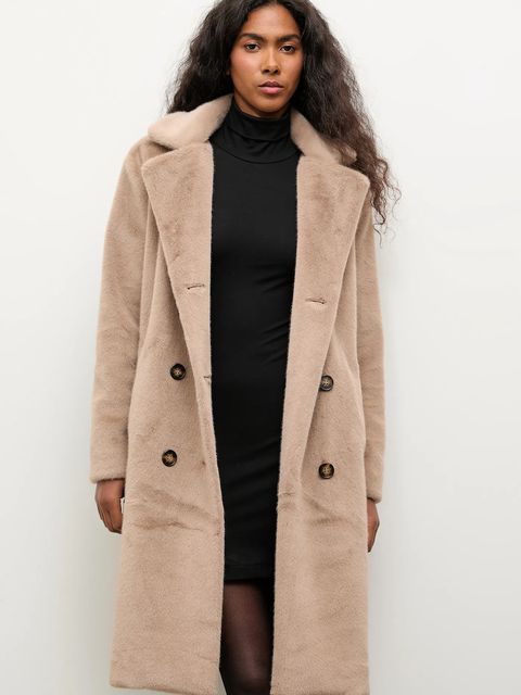 Answear.LAB płaszcz kolor beżowy - zdjęcie produktu nr 2