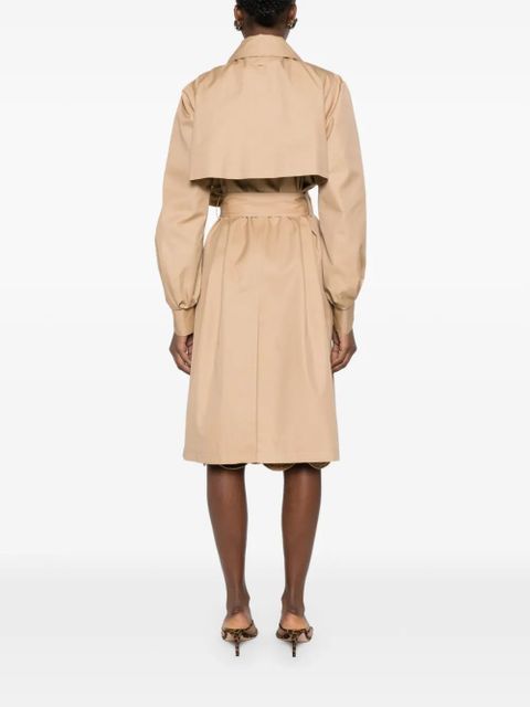 TWINSET double-breasted belted coat - Neutrals
