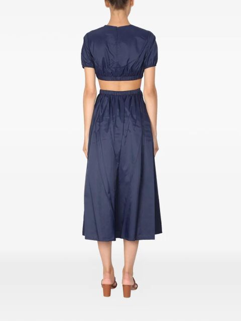 STAUD Calypso cut-out midi dress - Blue - zdjęcie produktu nr 2
