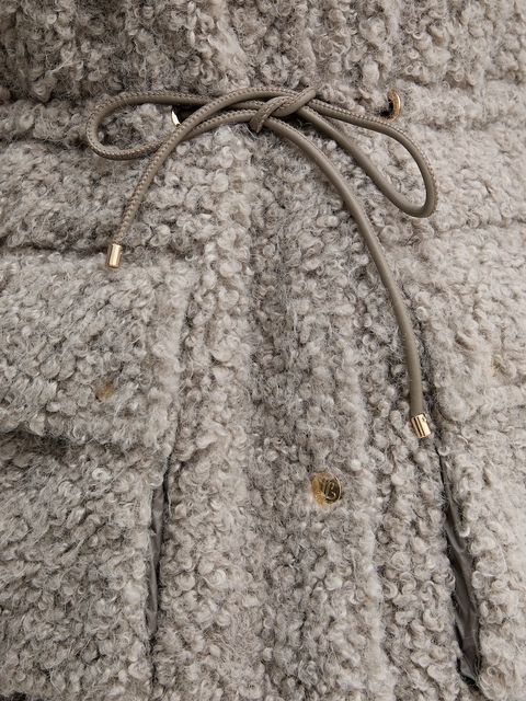 Luisa Spagnoli płaszcz kolor szary 542637