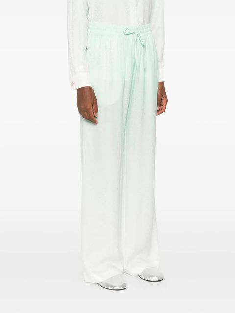 Casablanca gradient-effect trousers - Green