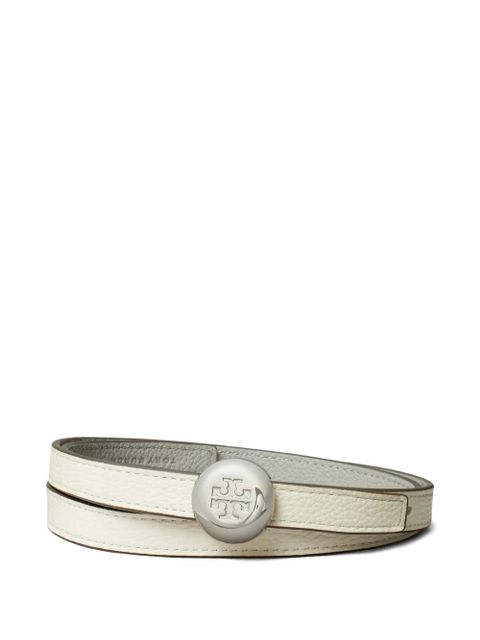 Tory Burch Romy reversible logo belt - Grey