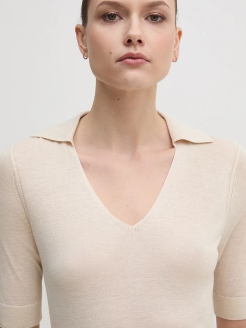 Calvin Klein sweter z domieszką jedwabiu