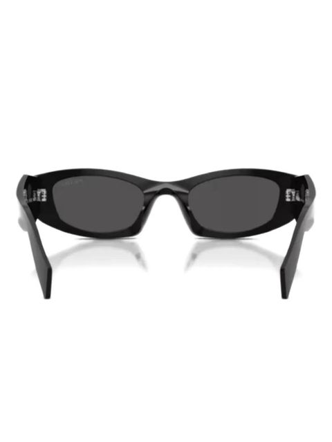 Prada Eyewear geometric-frame sunglasses - Black