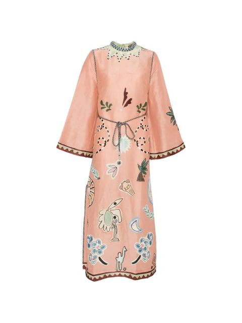 ALEMAIS Laurence belted midi dress - Pink - zdjęcie produktu nr 1