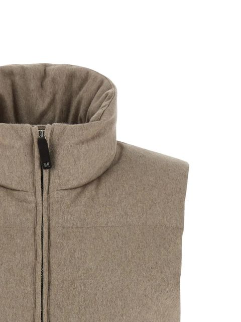 Max Mara Amoroso zip-up gilet - Neutrals