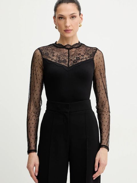 Morgan bluzka damska kolor czarny TGLOW - zdjęcie produktu nr 1