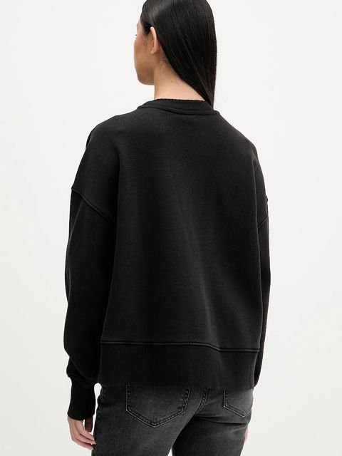 Guess Originals bluza bawełniana damska kolor czarny z nadrukiem W5BQ26 KCPR1