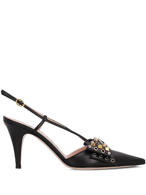 Valentino Garavani 85mm pointed toe pumps - Black - zdjęcie produktu nr 1
