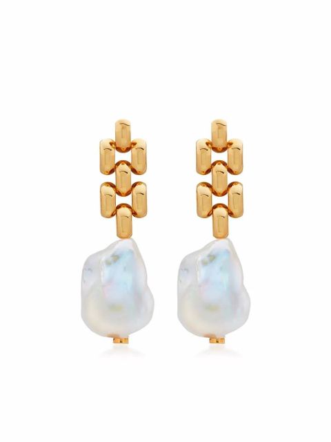 Monica Vinader Heirloom baroque pearl earrings - Gold - zdjęcie produktu nr 1