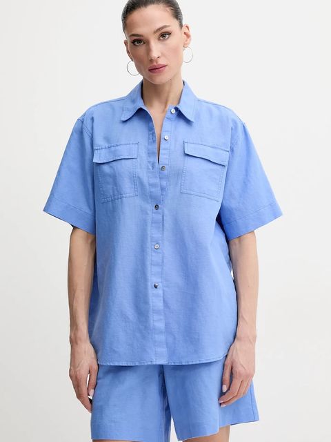 Karl Lagerfeld koszula lniana - zdjęcie produktu nr 2