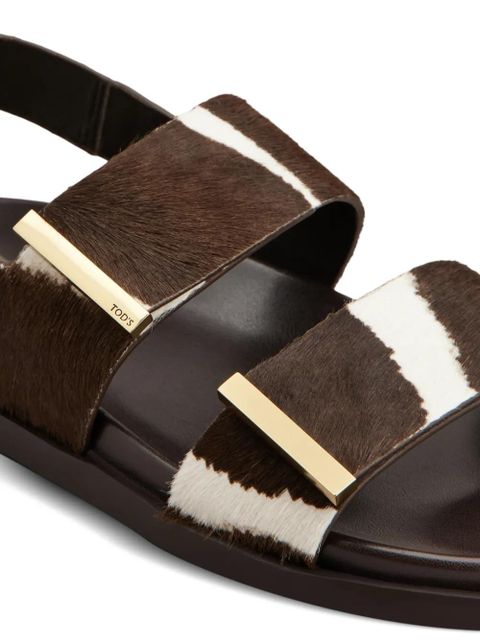 Tod's strap-detail sandals - Brown