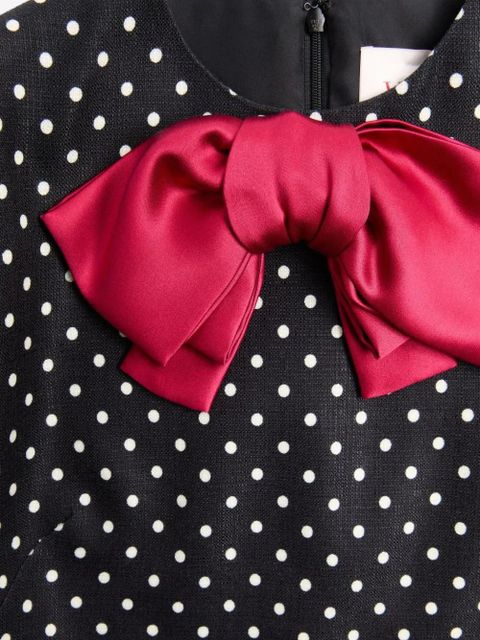 Valentino Garavani Plusdepois-print Supergran mini dress - Black