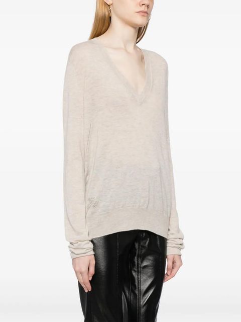 Zadig&Voltaire V-neck cashmere jumper - Multicolour