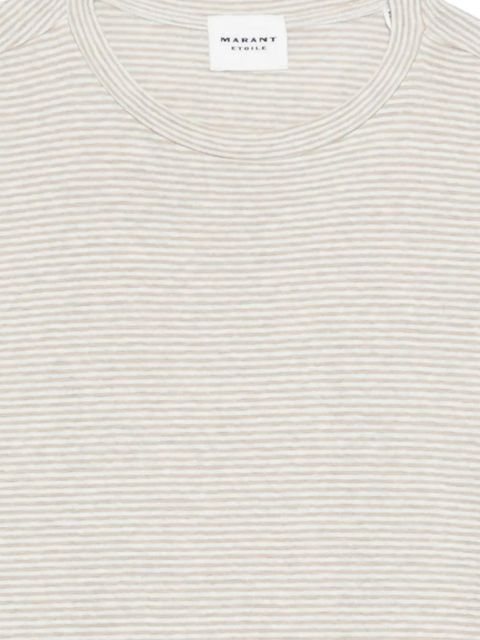 MARANT ÉTOILE Zewel striped T-shirt - Neutrals