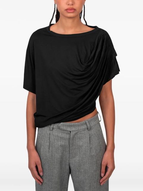 Gimaguas Daria draped top - Black - zdjęcie produktu nr 1