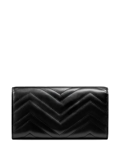 Gucci GG Marmont chevron logo wallet - Black - zdjęcie produktu nr 2