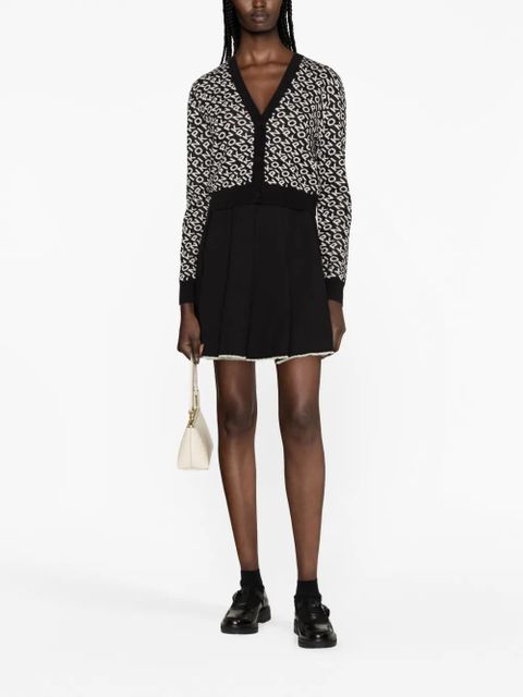 PINKO logo-jacquard cardigan - Black - zdjęcie produktu nr 2