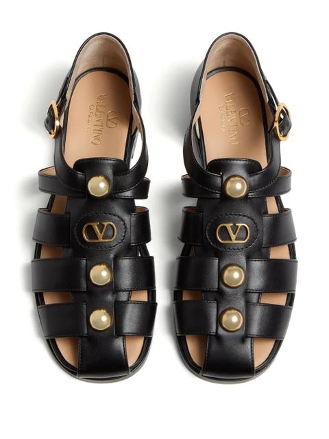 Valentino Garavani 20mm VLogo Signature fisherman sandals - Black