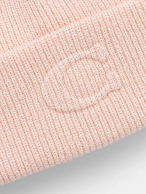 Coach czapka z dodatkiem wełny kolor pomarańczowy 29CCL44 - zdjęcie produktu nr 2