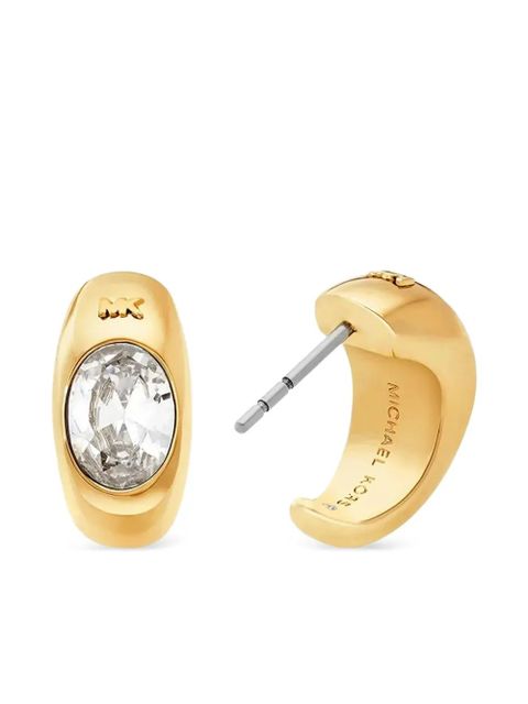 Michael Kors zirconia-embellished huggie-hoop earrings - Gold - zdjęcie produktu nr 1