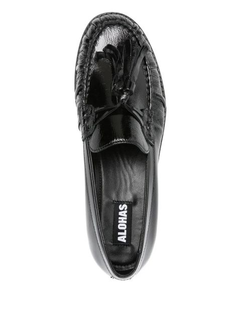 ALOHAS tassel-detail leather loafers - Black