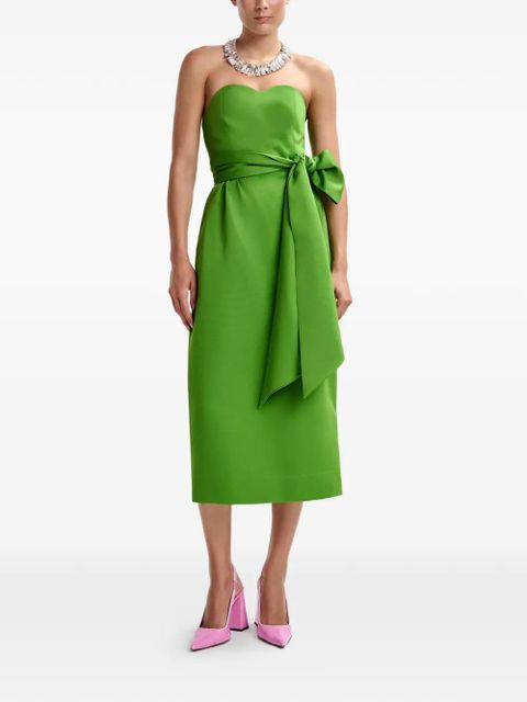 Essentiel Antwerp Juror sleeveless tie-detail midi dress - Green - zdjęcie produktu nr 2