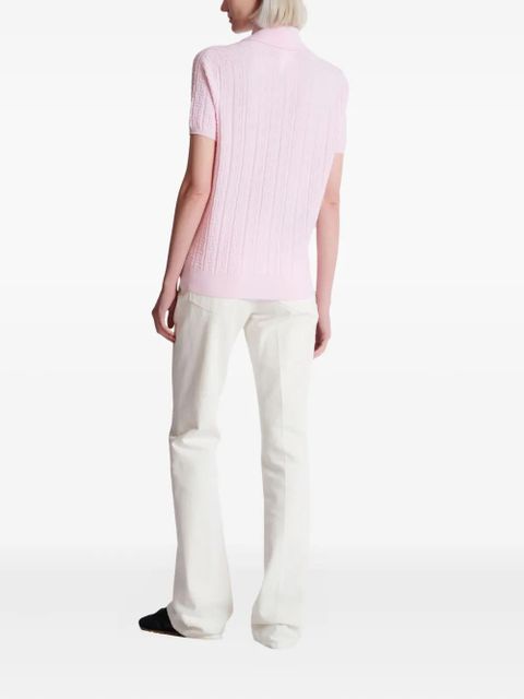 Balmain monogram-pattern top - Pink