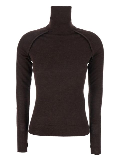 Victoria Beckham high-neck jumper - Brown - zdjęcie produktu nr 1