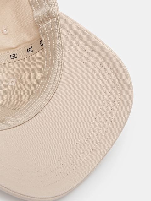 Tommy Hilfiger czapka z daszkiem bawełniana kolor beżowy z aplikacją AW0AW17631 - zdjęcie produktu nr 2