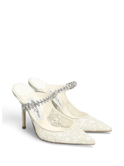 Jimmy Choo crystal-embellished heeled pumps - Neutrals - zdjęcie produktu nr 2