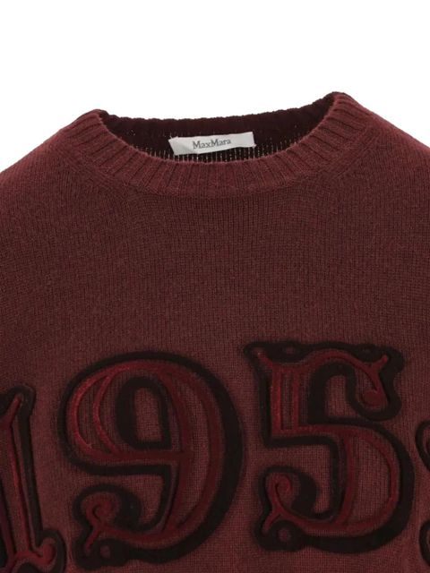 Max Mara crew-neck sweater - Red