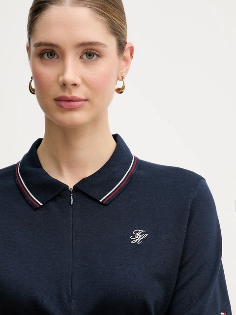Tommy Hilfiger polo damski kolor granatowy WW0WW47853