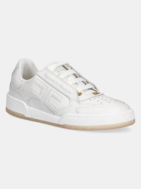 Elisabetta Franchi sneakersy skórzane damskie kolor biały SA48G51E2 - zdjęcie produktu nr 1