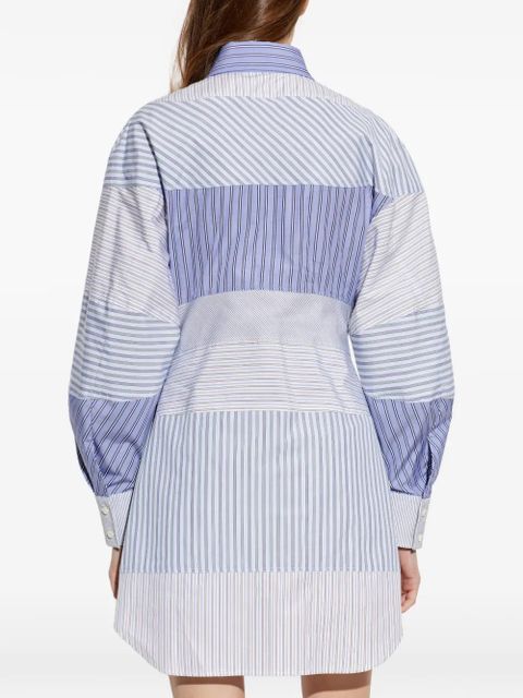 Moschino patchwork shirt dress - Blue