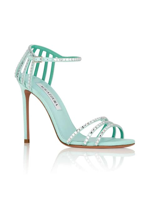 Aquazzura Sensation Crystal heeled sandals - Blue - zdjęcie produktu nr 2