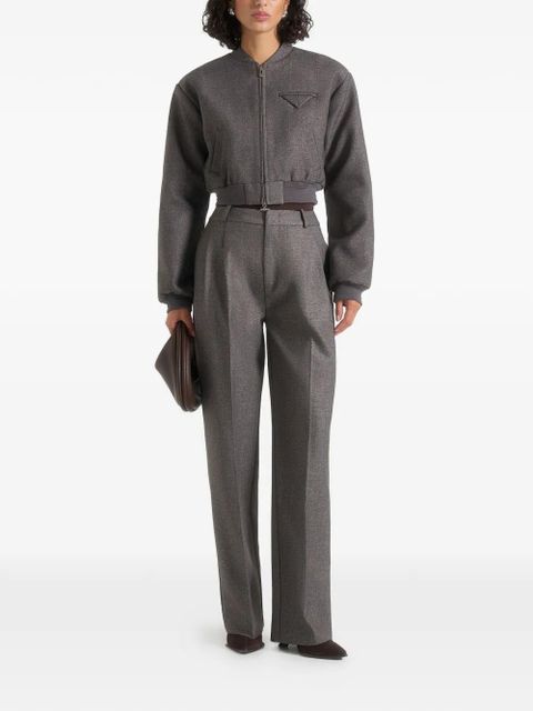 Manière De Voir Monique zip-up bomber jacket - Grey - zdjęcie produktu nr 2