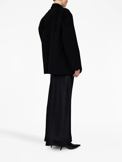 ANINE BING flared silk maxi skirt - Black